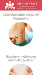 Mobile Screenshot of akupunktur-gewichtsreduktion-raucherentwoehnung.de