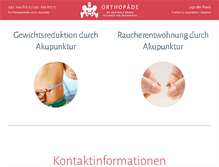 Tablet Screenshot of akupunktur-gewichtsreduktion-raucherentwoehnung.de